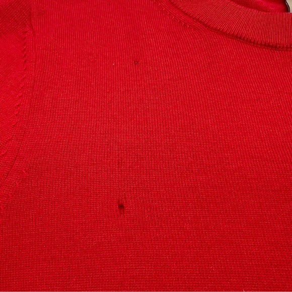 BOSS Hugo Boss Red Superfine Merino Wool Sweater – Size Medium – New with Tags - Picture 5 of 12